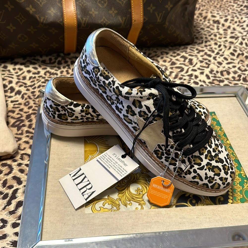 MYRA BAG leopard sneakers
